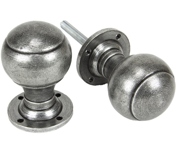 REGENCY MORTICE / RIM DOOR KNOBS ON FACE FIXED ROSE